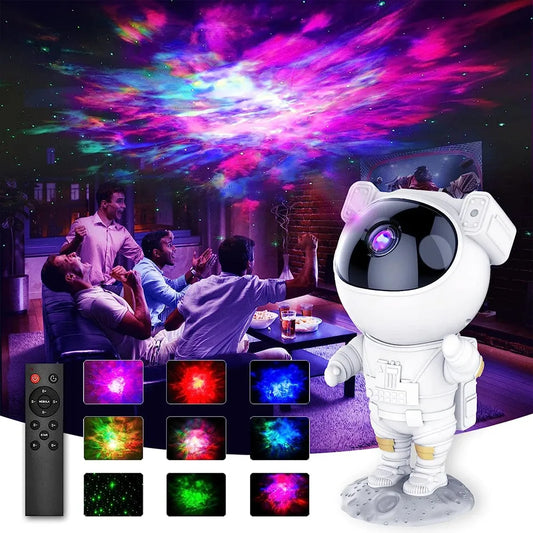 starry sky galaxy projector, astronaut lamp night light 